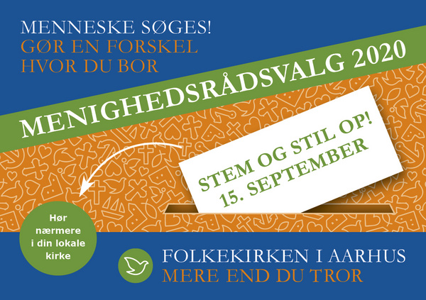 Plakat: Stem til menighedsrådsvalg
