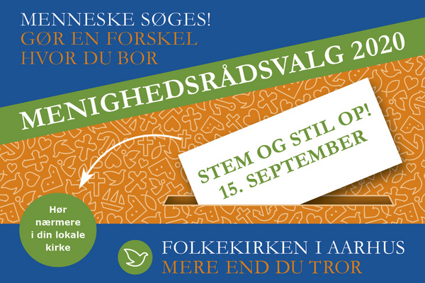 Plakat: Stem til menighedsrådsvalg